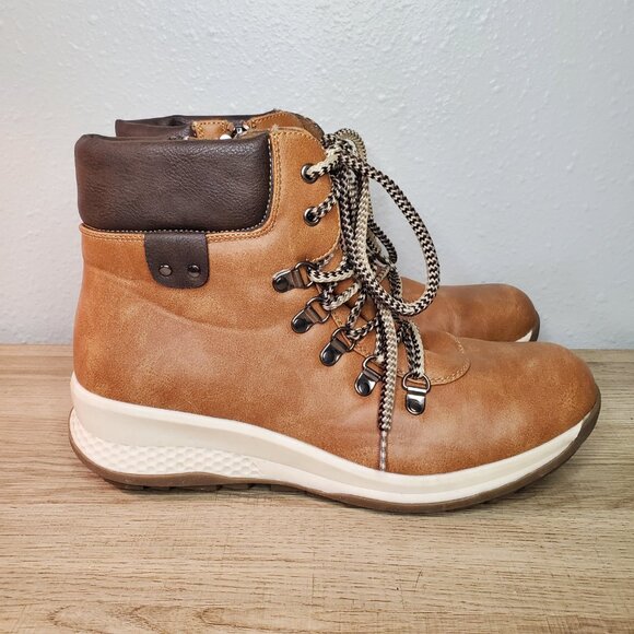 Maurices Brown Hiking Boots Comfortable Lace Up Adventure Women's Size 10 - Picture 2 of 10